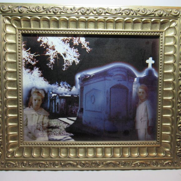 Giclee Print in Ornate Gold Frame, 13 x 11